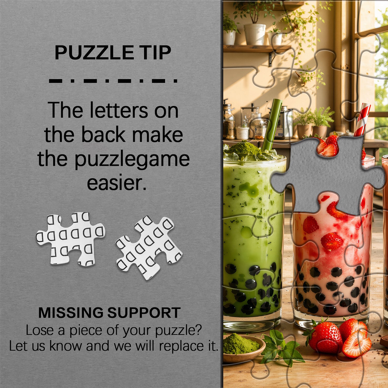 Sunlit Boba Time Jigsaw Puzzle 1000 Pieces