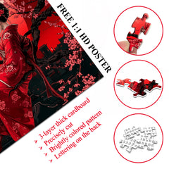Crimson Geisha Twilight Jigsaw Puzzle 1000 Pieces
