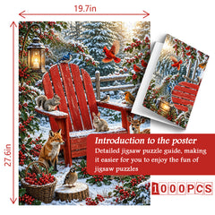 Snowy Forest Friends Puzzle 1000 Teile