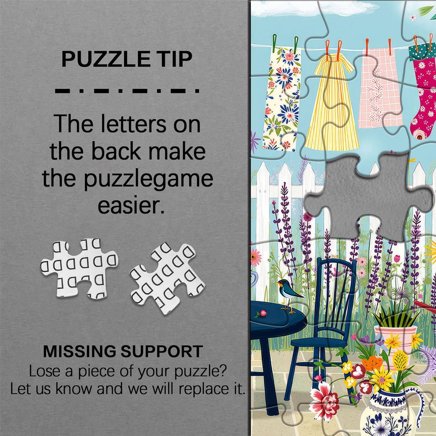 Frühlingshof-Puzzle 1000 Teile