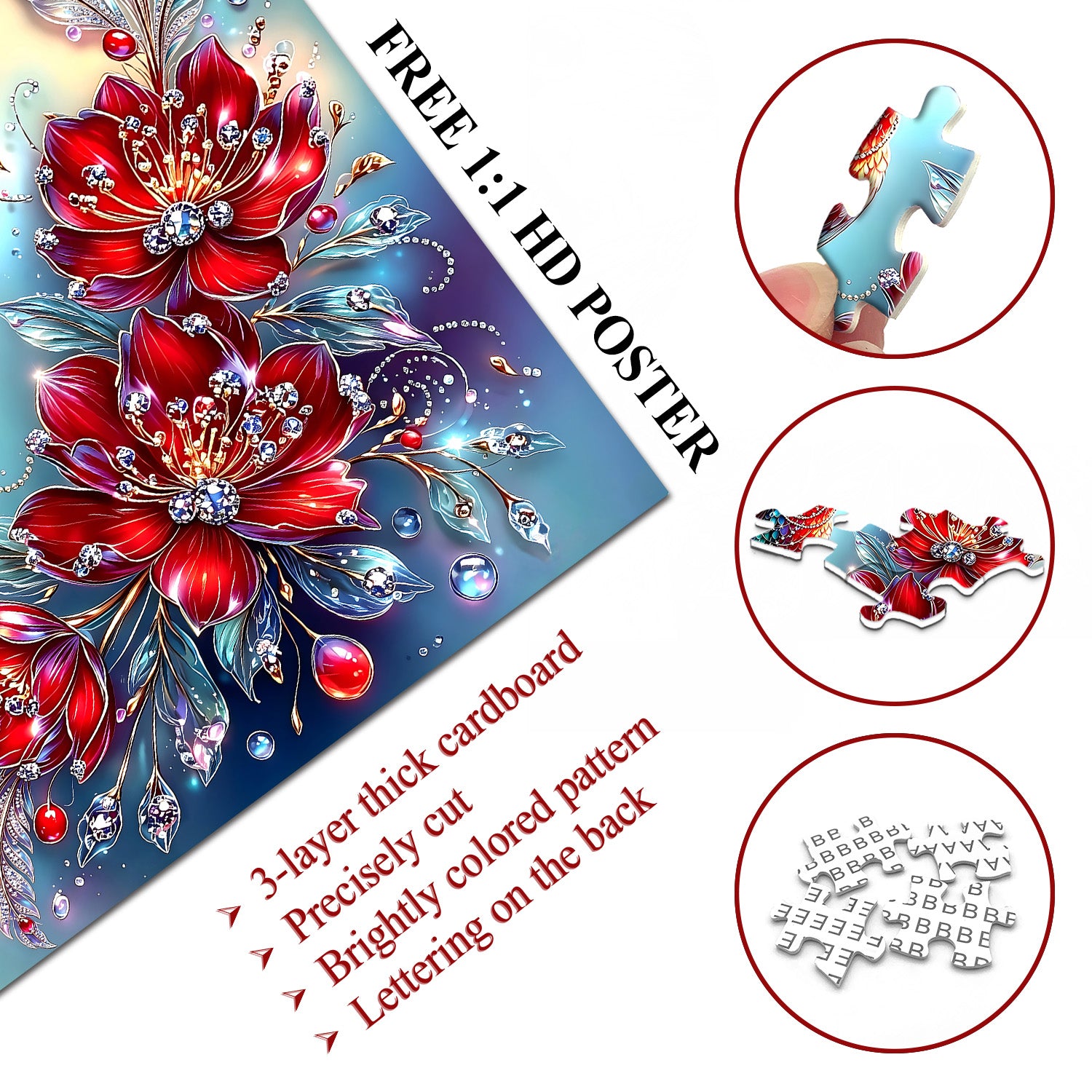 Edelstein-Kolibri-Puzzle 1000 Teile