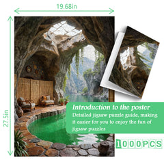 Serene Cave Retreat Jigsaw Puzzle 1000 Pieces