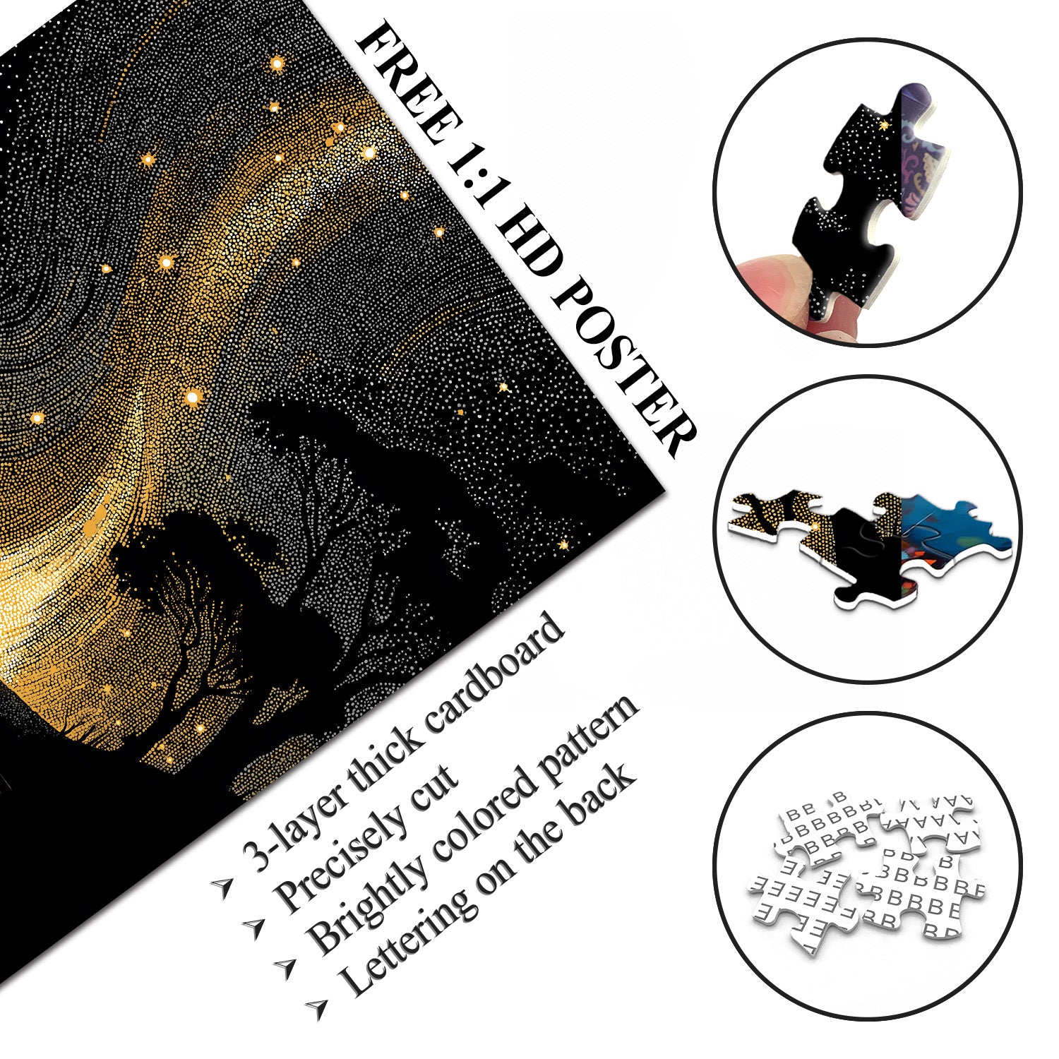 Sternenhimmel-Nacht-Puzzle, 1000 Teile