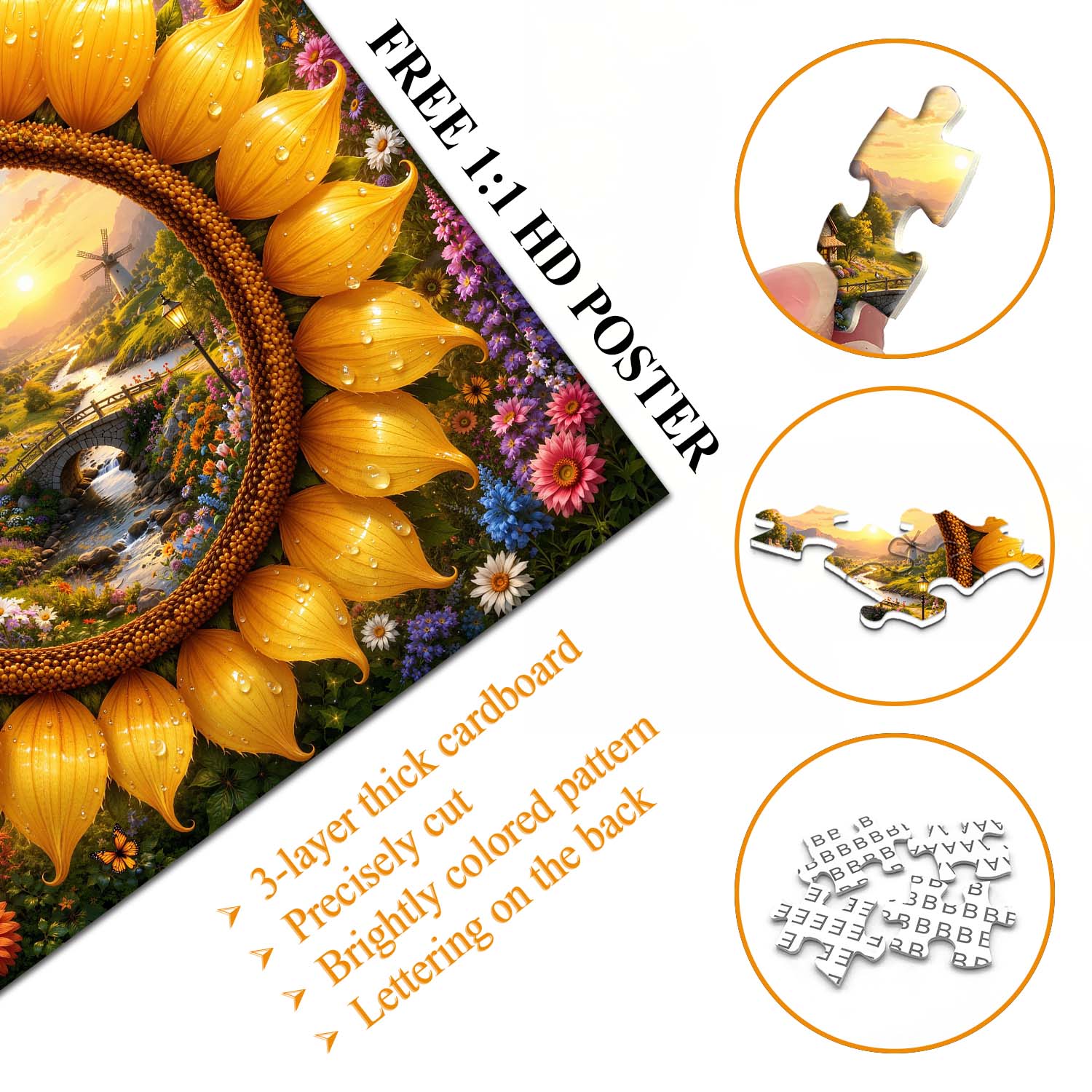Floral Valley Dream Jigsaw Puzzle 1000 Pieces