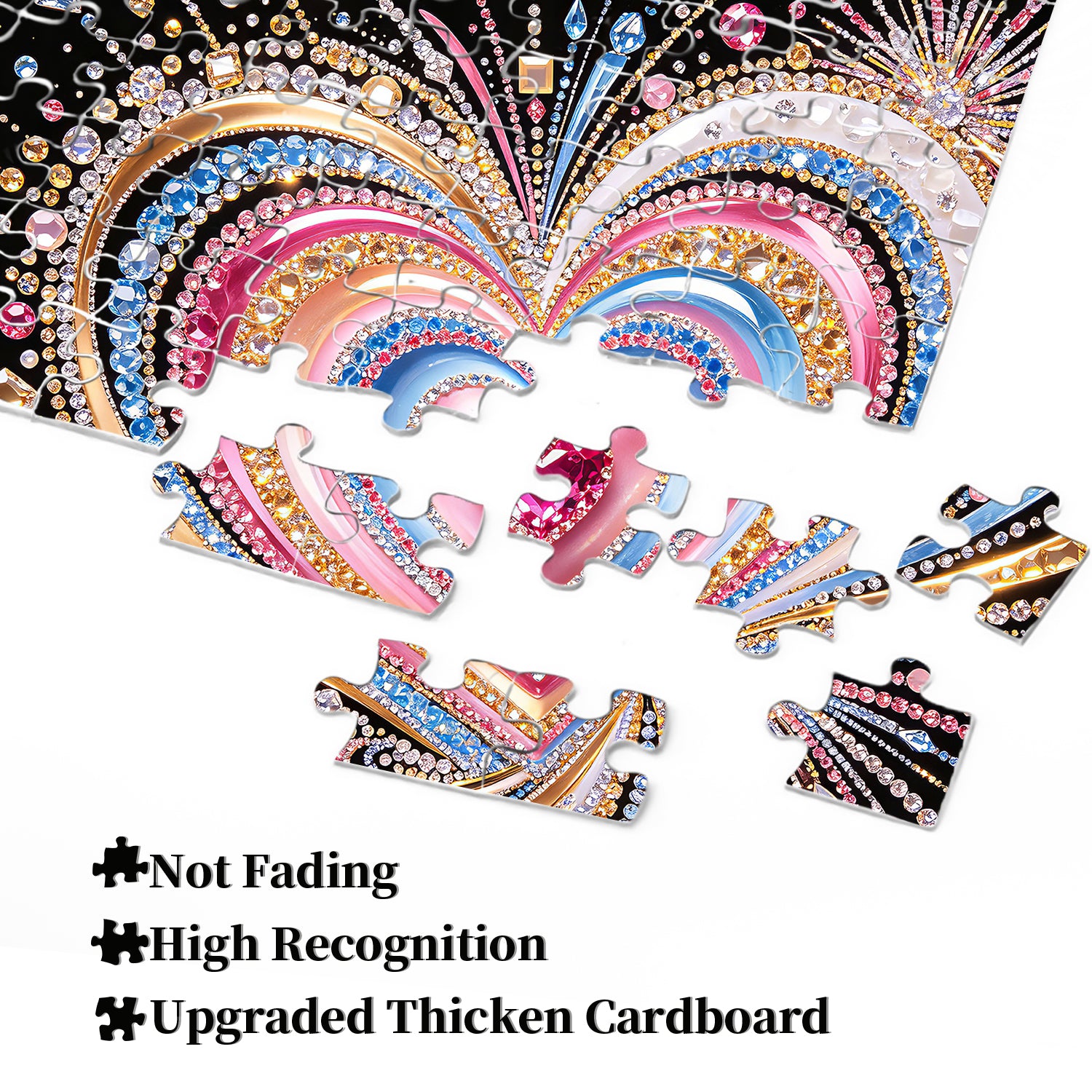 Dazzling Gem Heart Jigsaw Puzzle 1000 Pieces