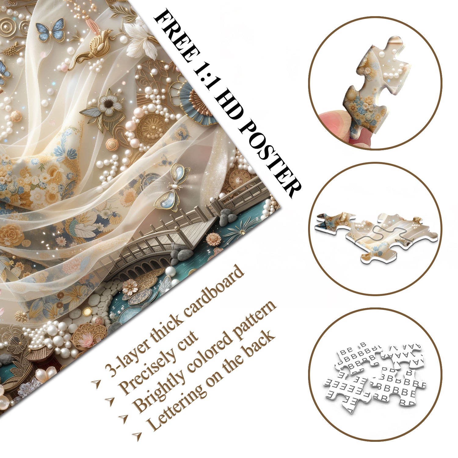 Flüsternde Blüten Puzzle 1000 Teile