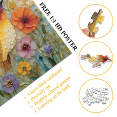 Blumenkolibri-Puzzle 1000 Teile