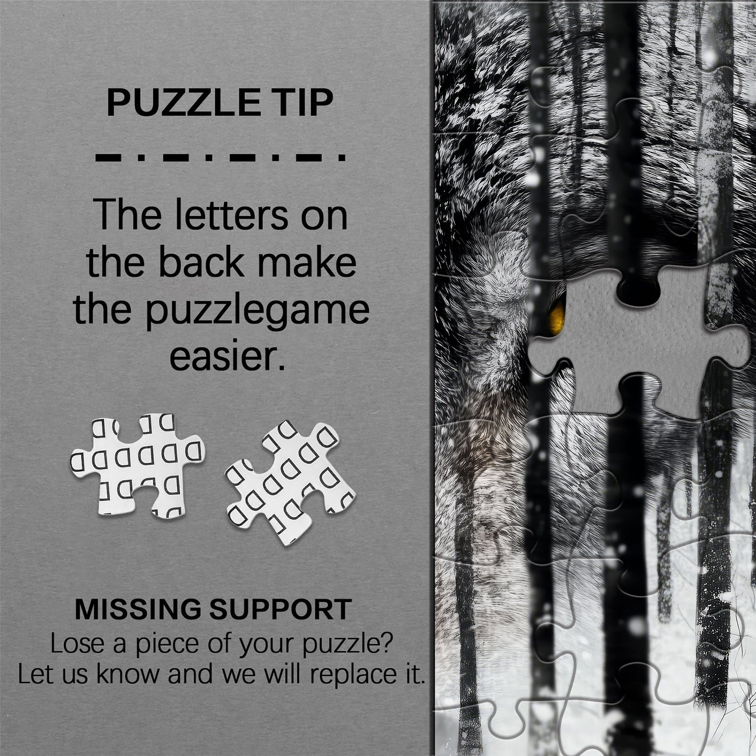 Snowwood Wolf Gaze Jigsaw Puzzle 1000 Pieces