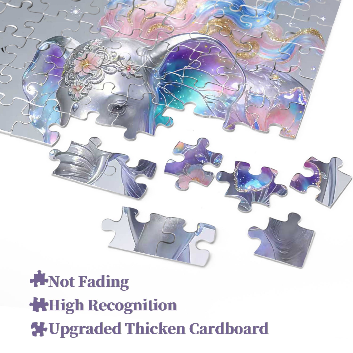 Galaxy Petal Elephant Jigsaw Puzzle 1000 Pieces