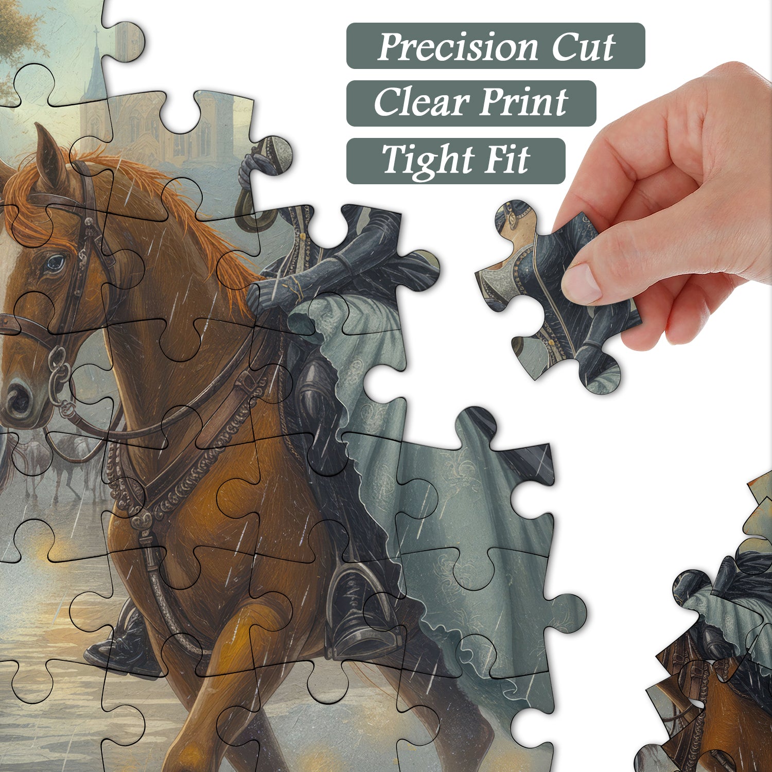 Die Dame im Regen Puzzle 1000 Teile