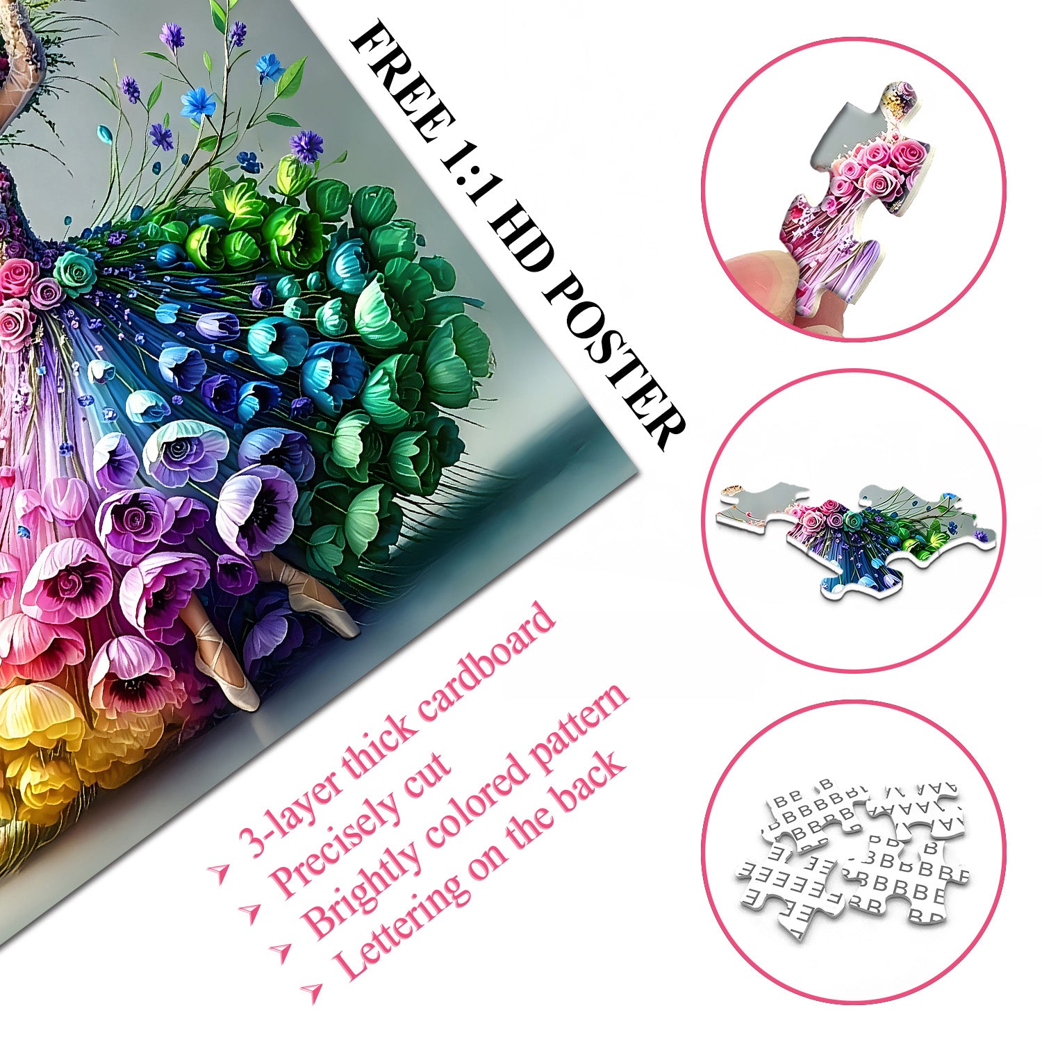 Flower Dancer Jigsaw Puzzle 1000 Pieces