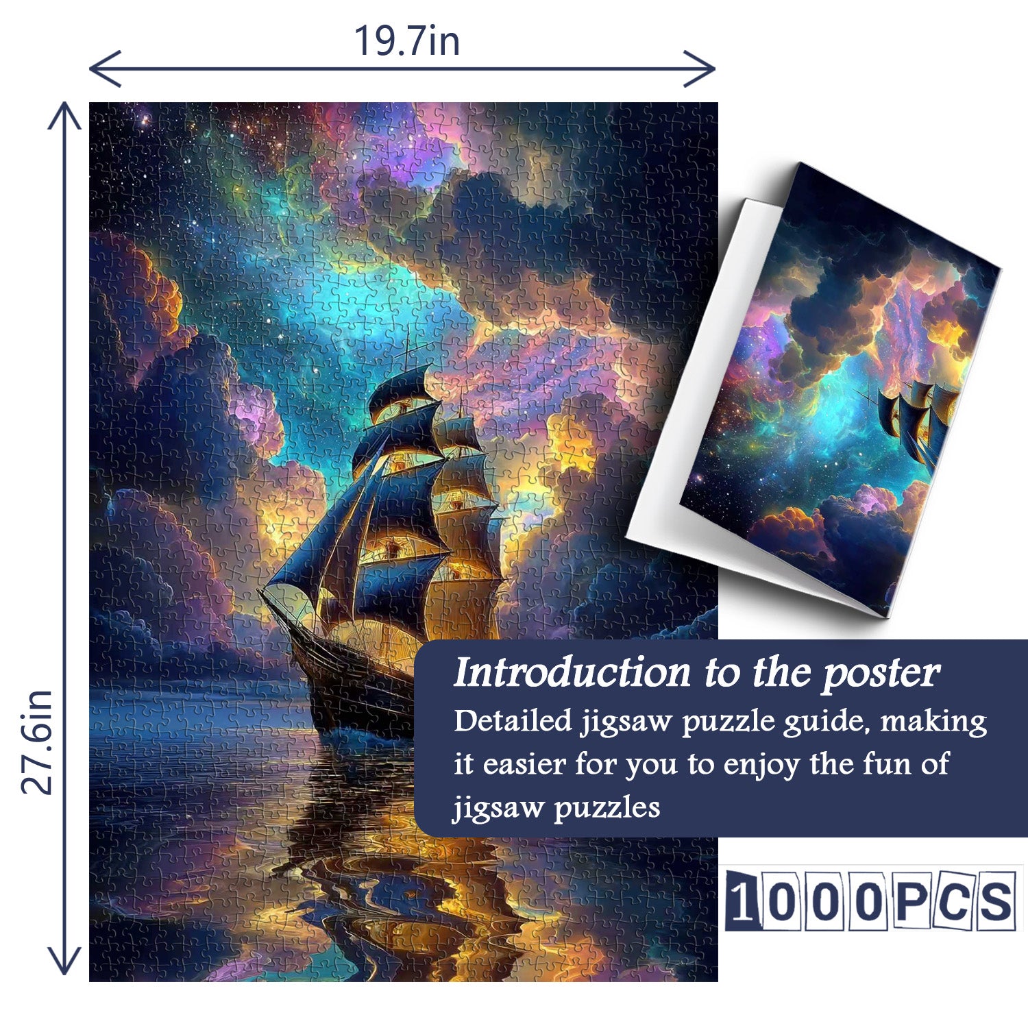 Starlit Sailing Jigsaw Puzzle 1000 Pieces
