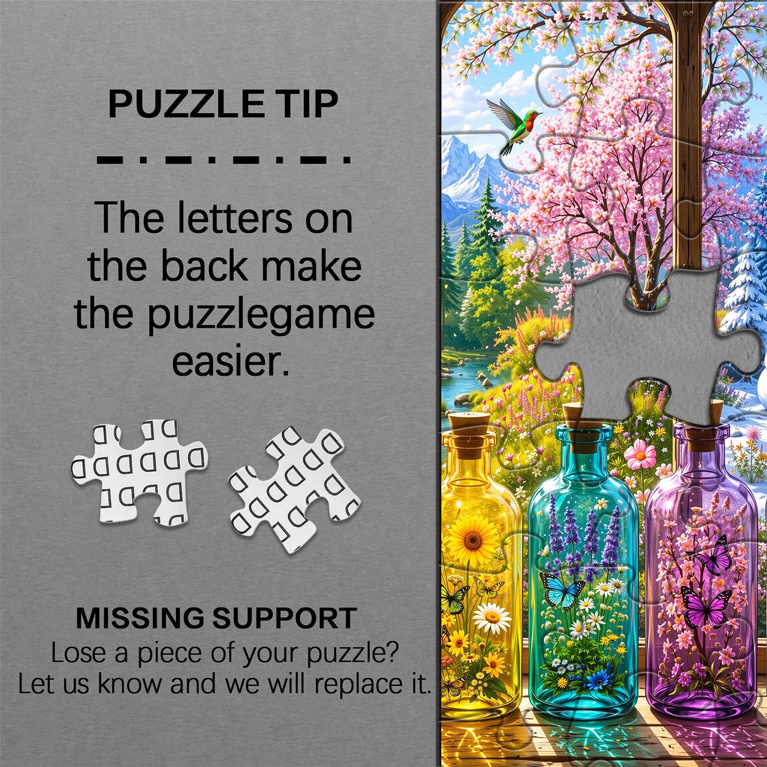Seasons on the Sill Jigsaw Puzzle 1000 Pieces