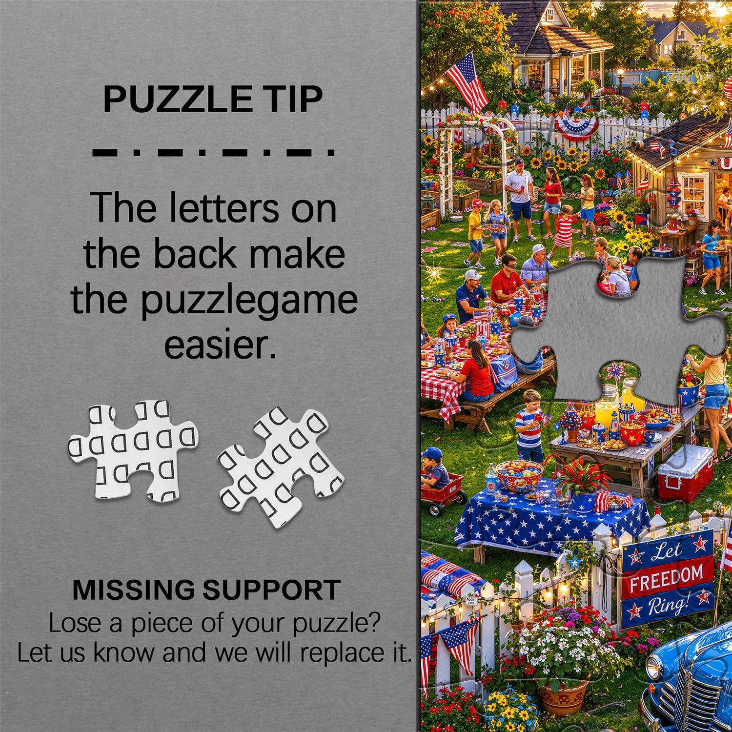 Land of the Free BBQ Jigsaw Puzzle 1000 Pieces