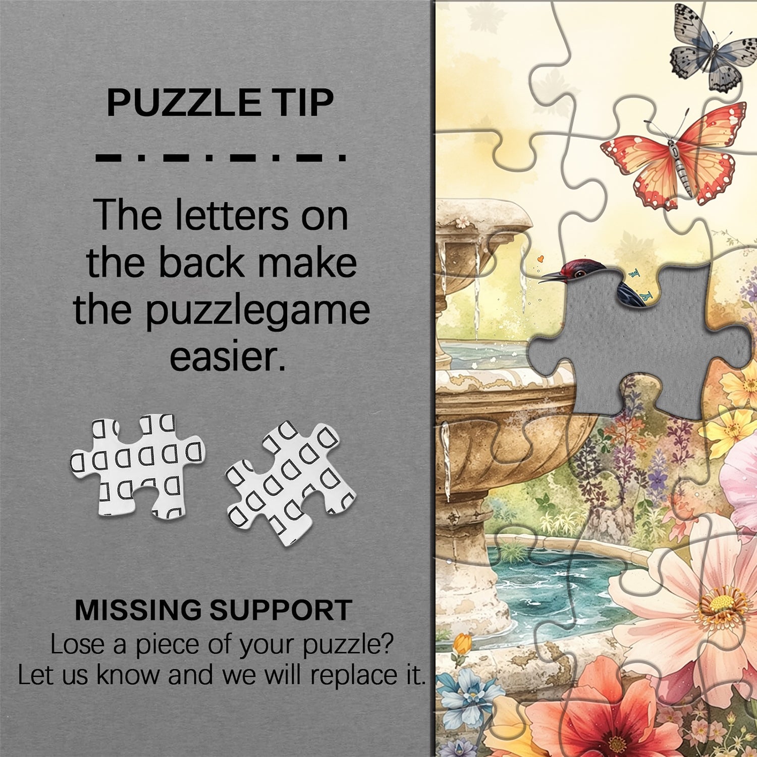 Gartenbrunnen-Puzzle 1000 Teile