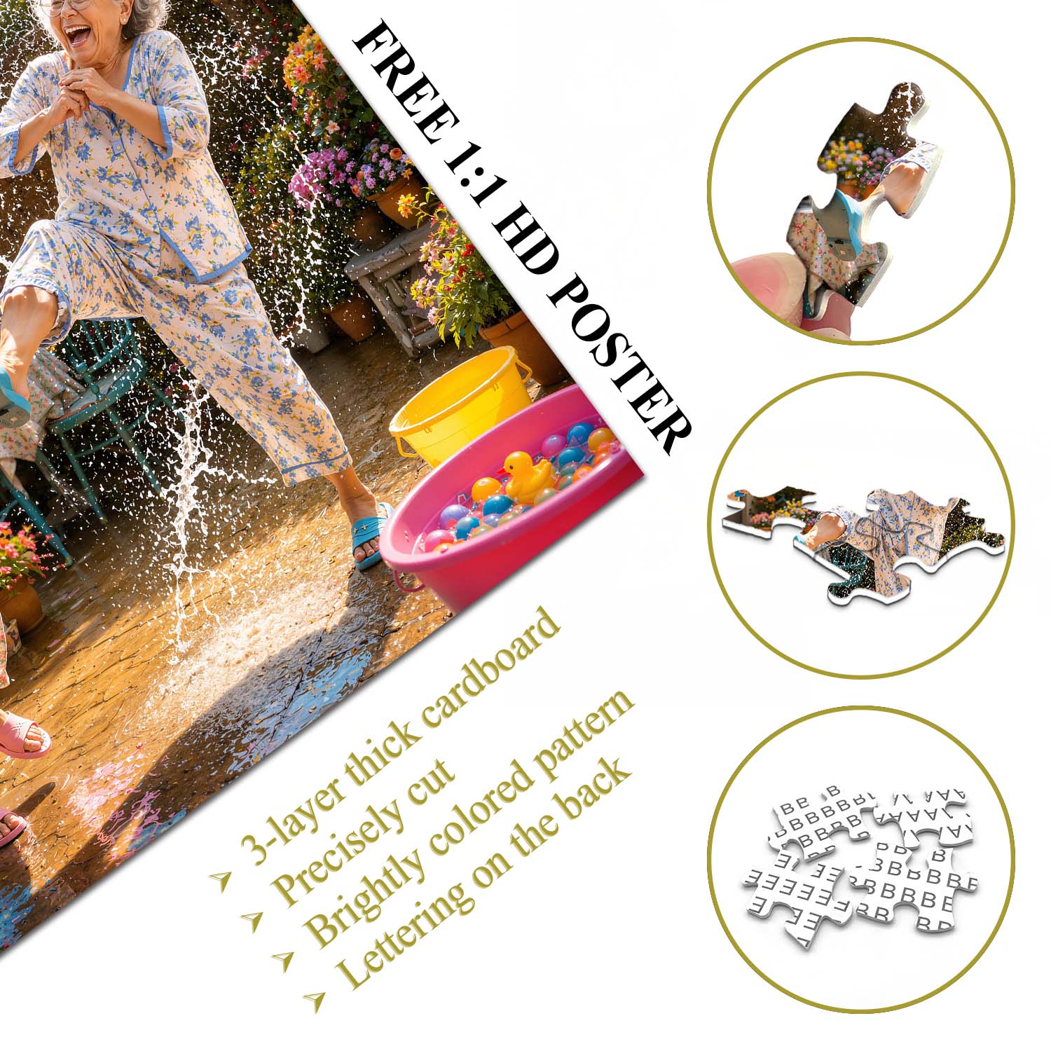 Golden Summer Joy Puzzle 1000 Teile