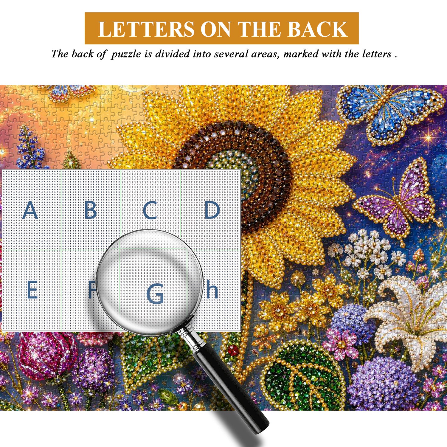 Gemstone Sunflower Jigsaw Puzzle 1000 Pieces