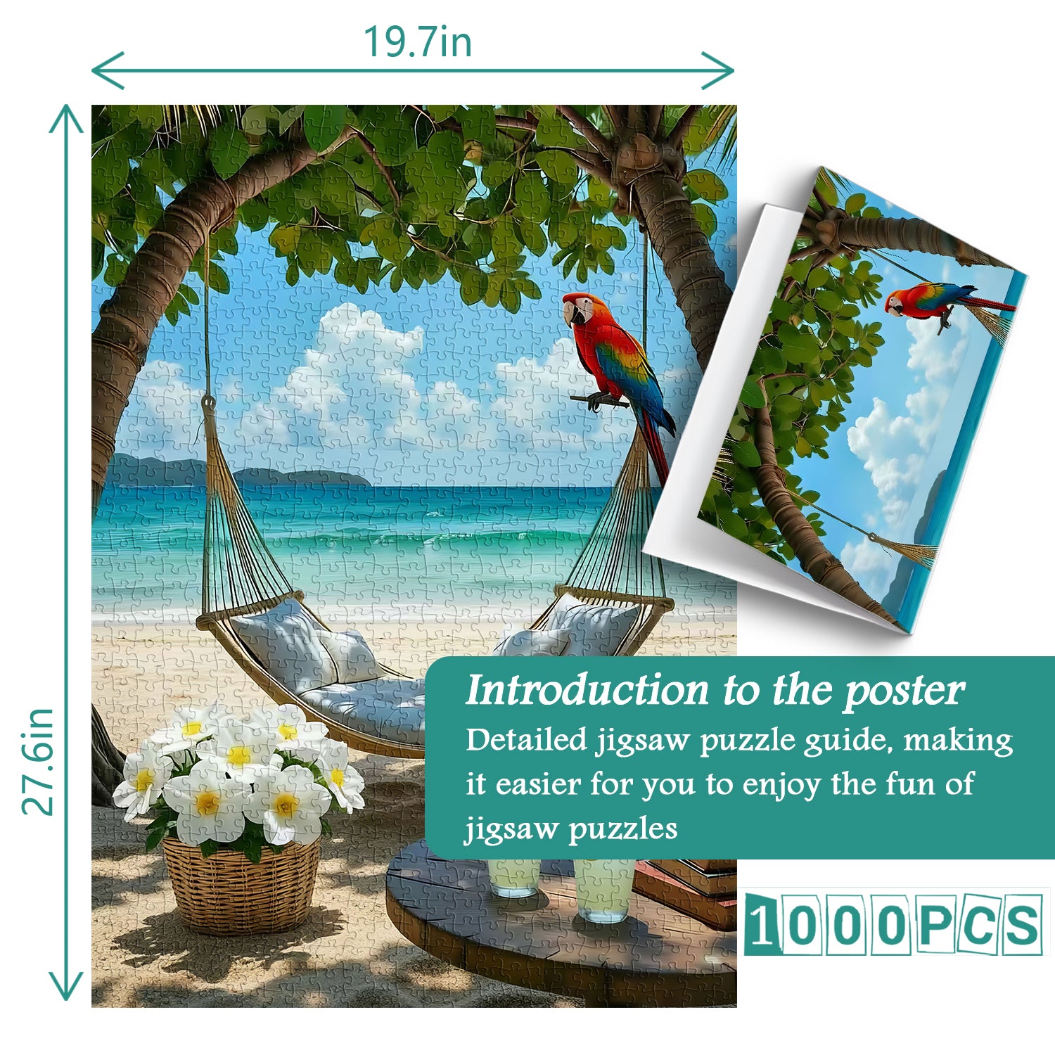 Relaxing Beach Day Jigsaw Puzzle 1000 Pieces