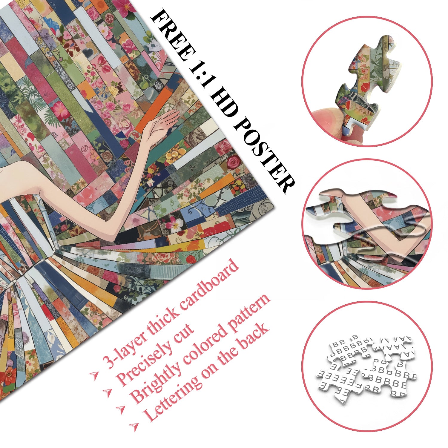 Patchwork Girl Jigsaw Puzzle 1000 Pieces