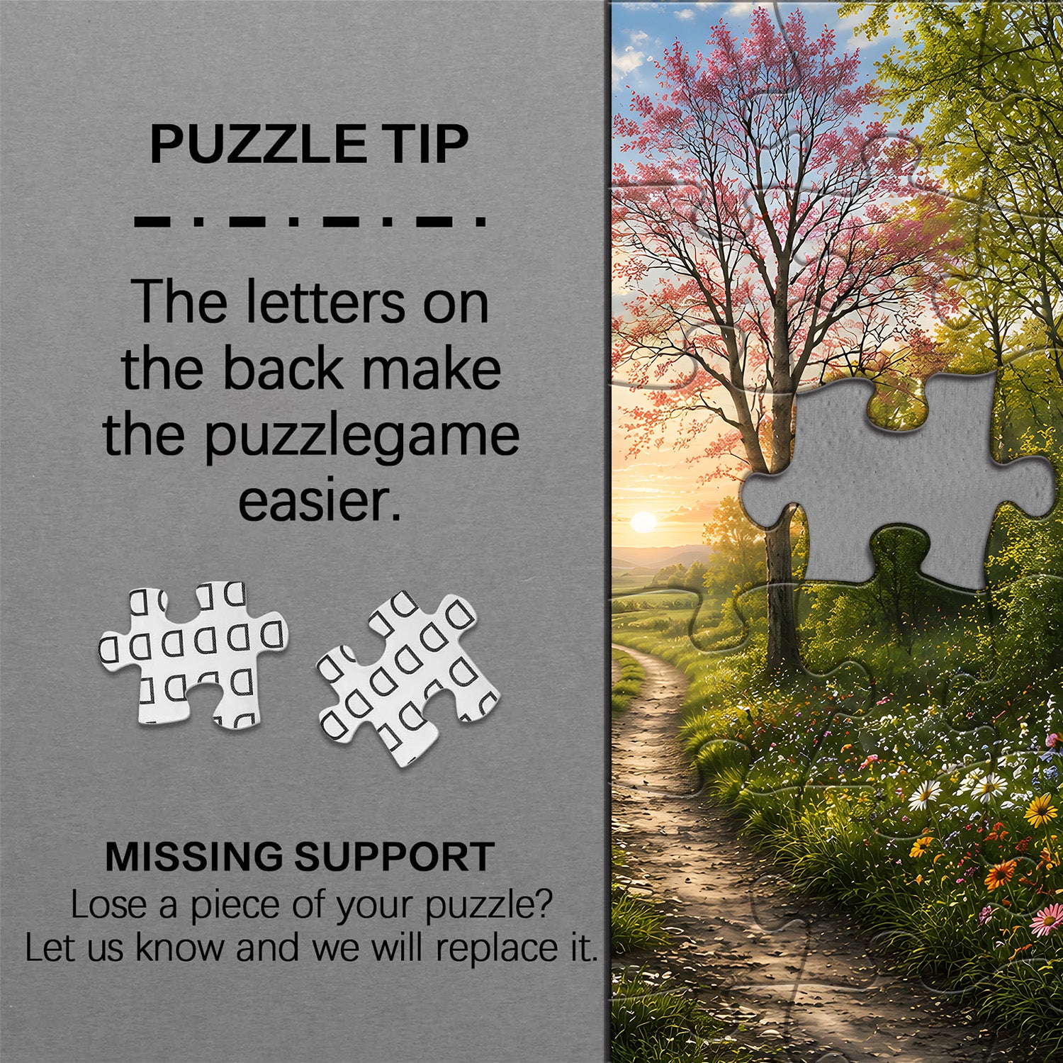 Sunlit Forest Path Jigsaw Puzzle 1000 Pieces