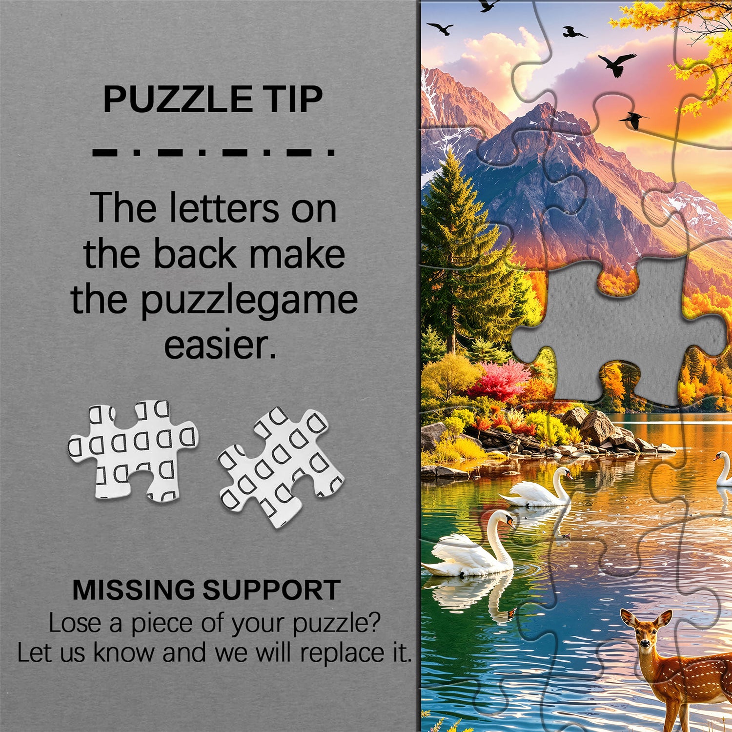 Mountain Lake Cottage Jigsaw Puzzle 1000 Pieces