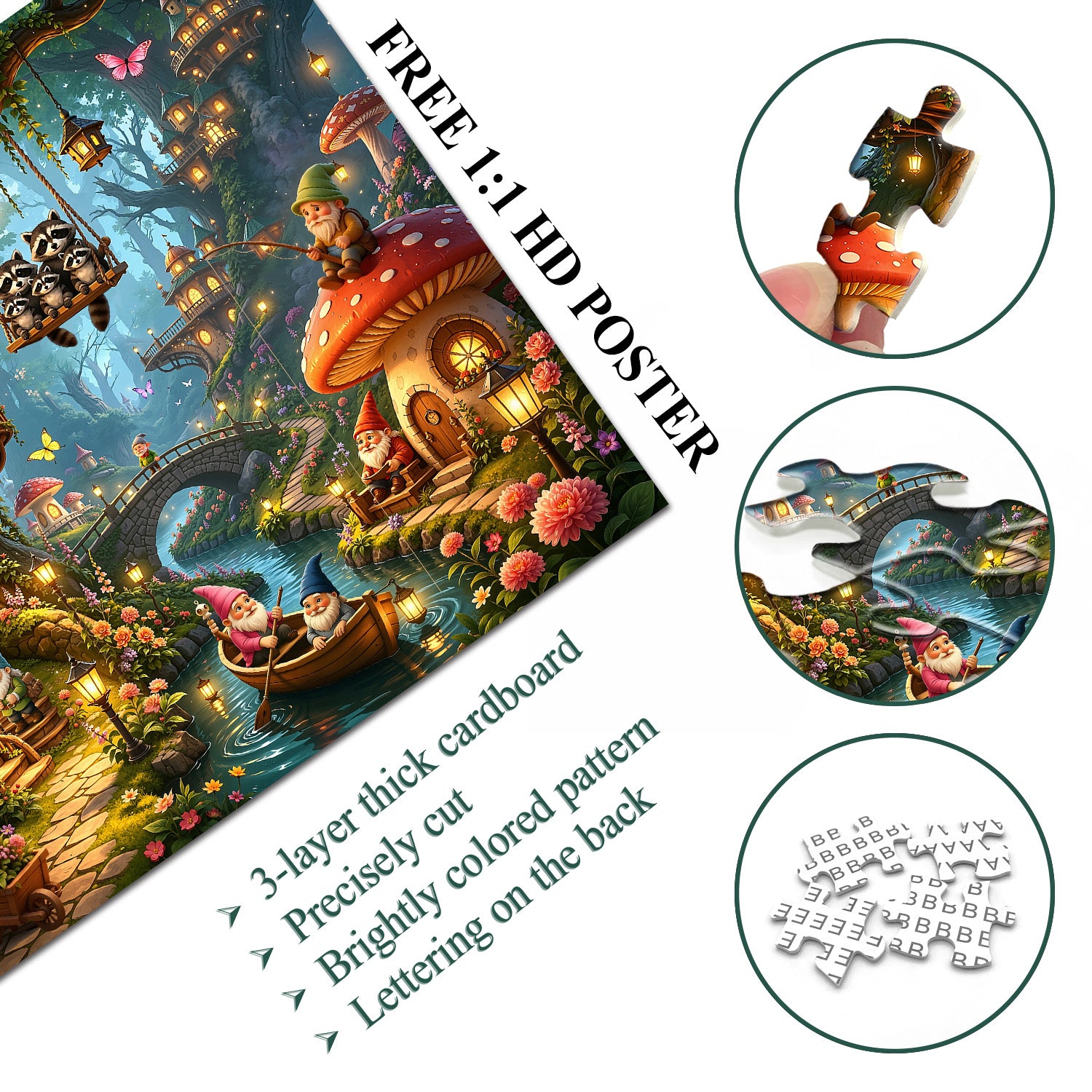 Gnome Hollow Puzzle 1000 Teile