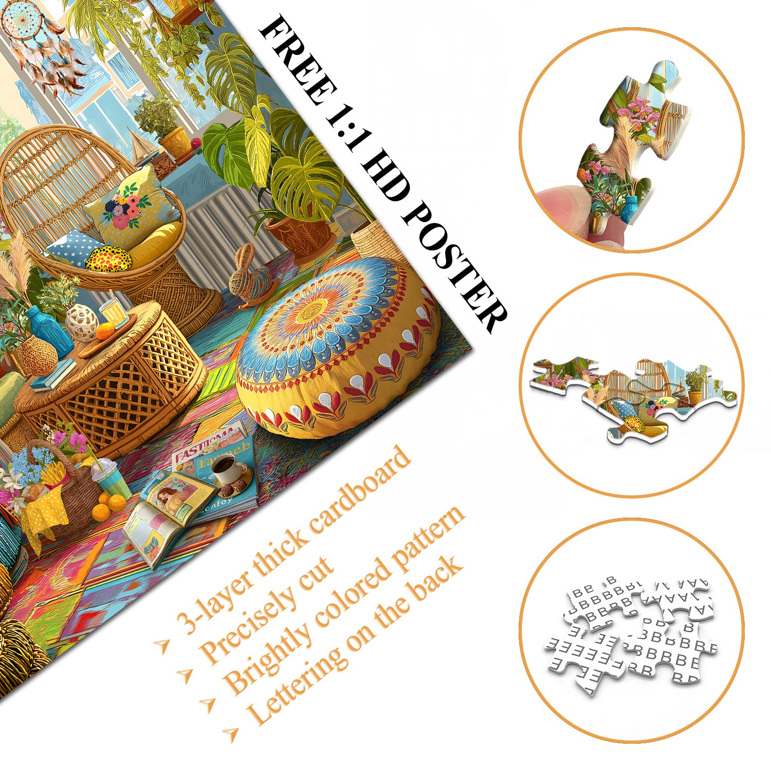 Boho House Jigsaw Puzzle 1000 Pieces