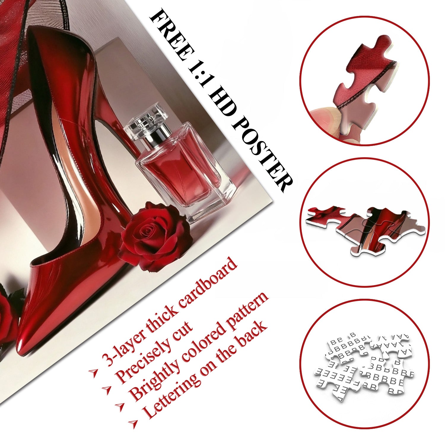 Passion Red Jigsaw Puzzle 1000 Pieces