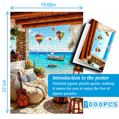 Beach Veranda Jigsaw Puzzle 1000 Pieces