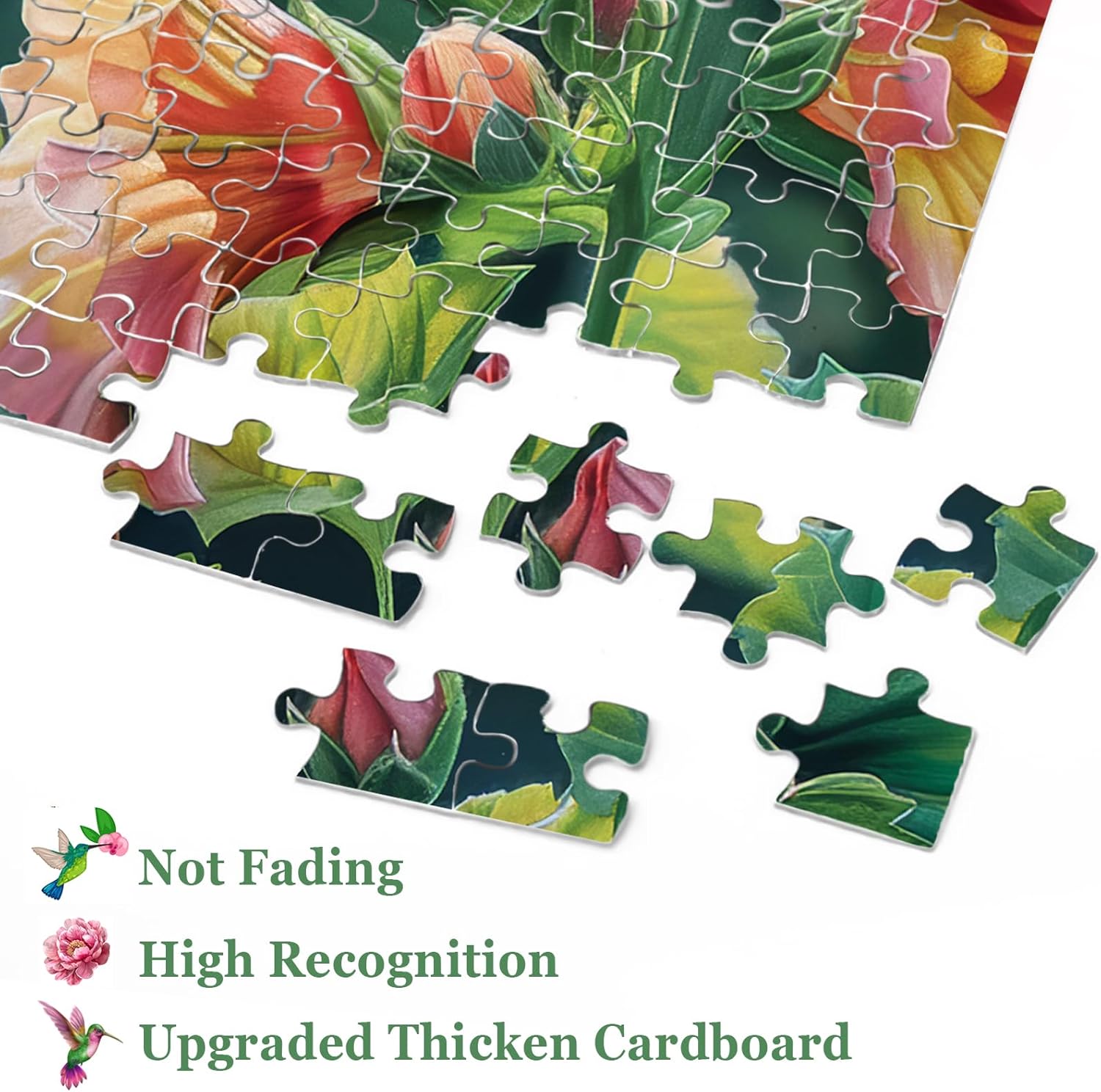 Flower Hummingbird Jigsaw Puzzle 1000 Pieces