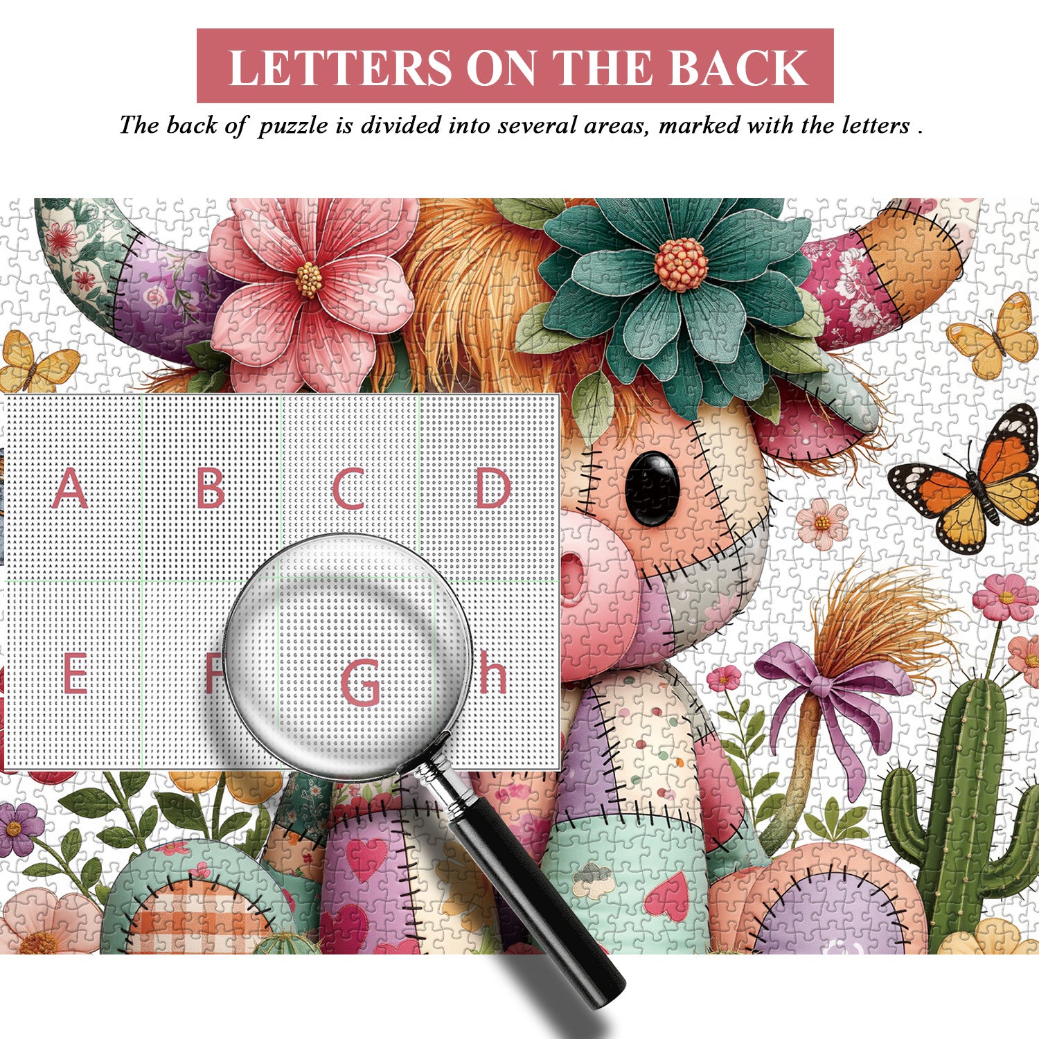 Patchwork Cow Jigsaw Puzzle 1000 Pieces