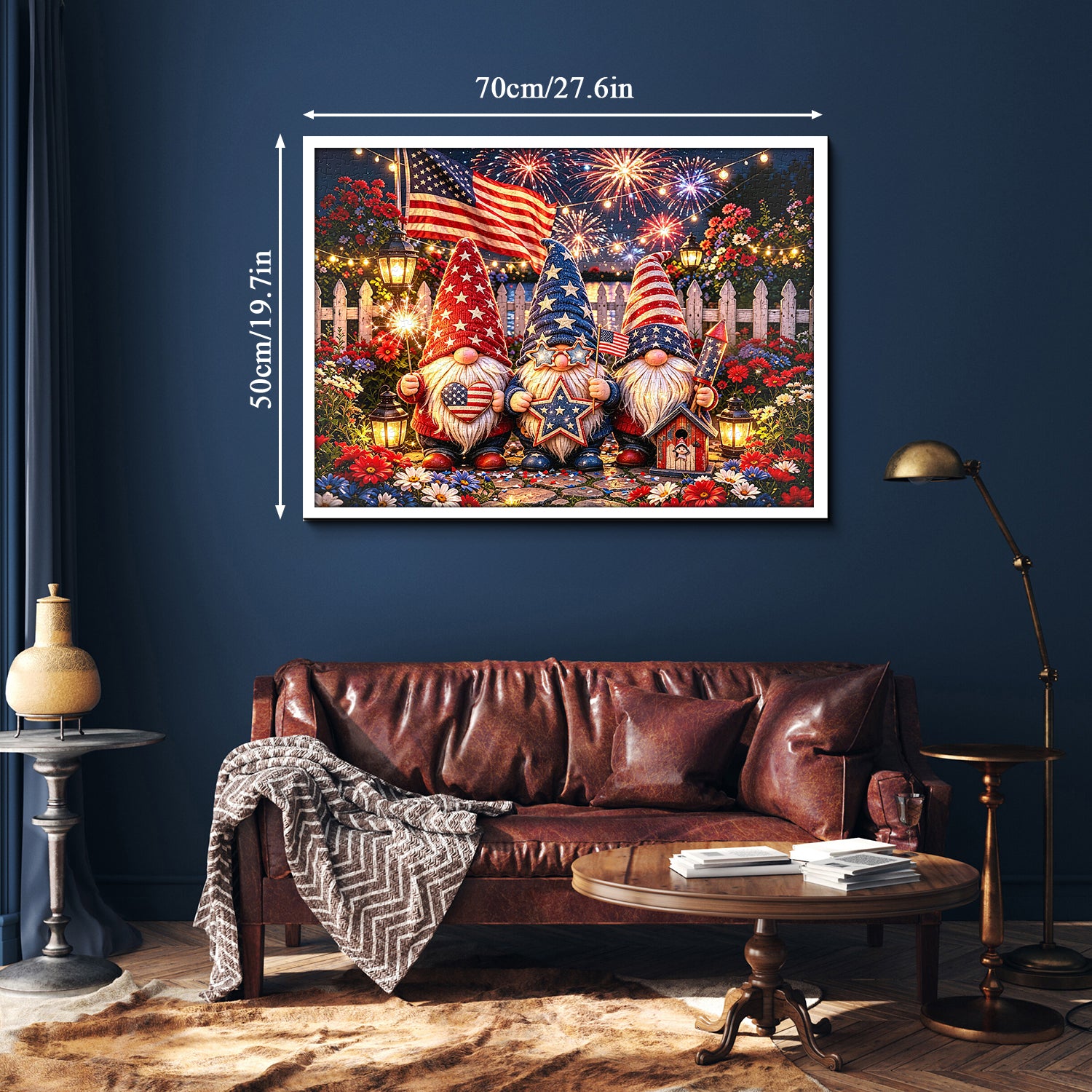 Firework & Flag Gnomes Jigsaw Puzzle 1000 Pieces