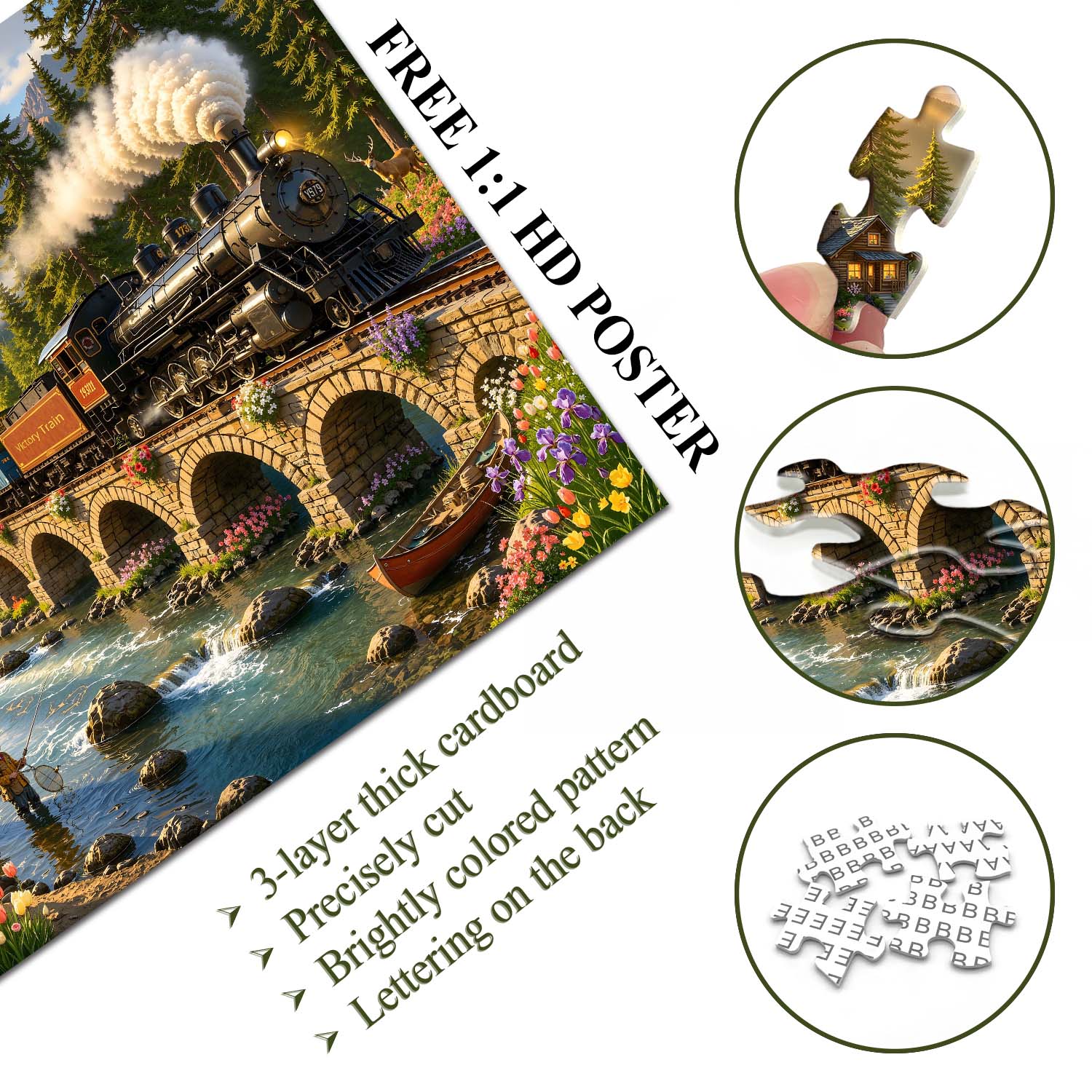Valley Steam Train Puzzle 1000 Teile