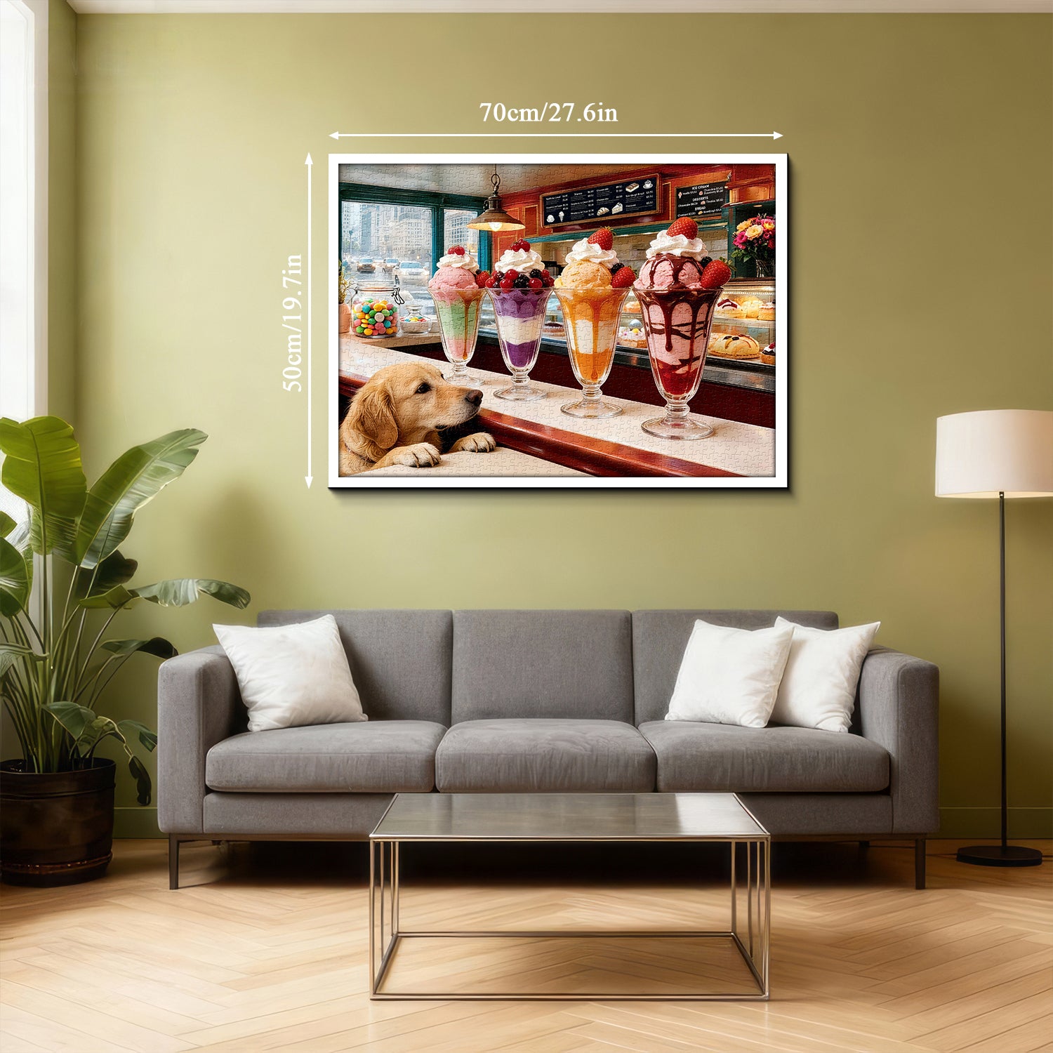 Hund Dessert Day Puzzle 1000 Teile