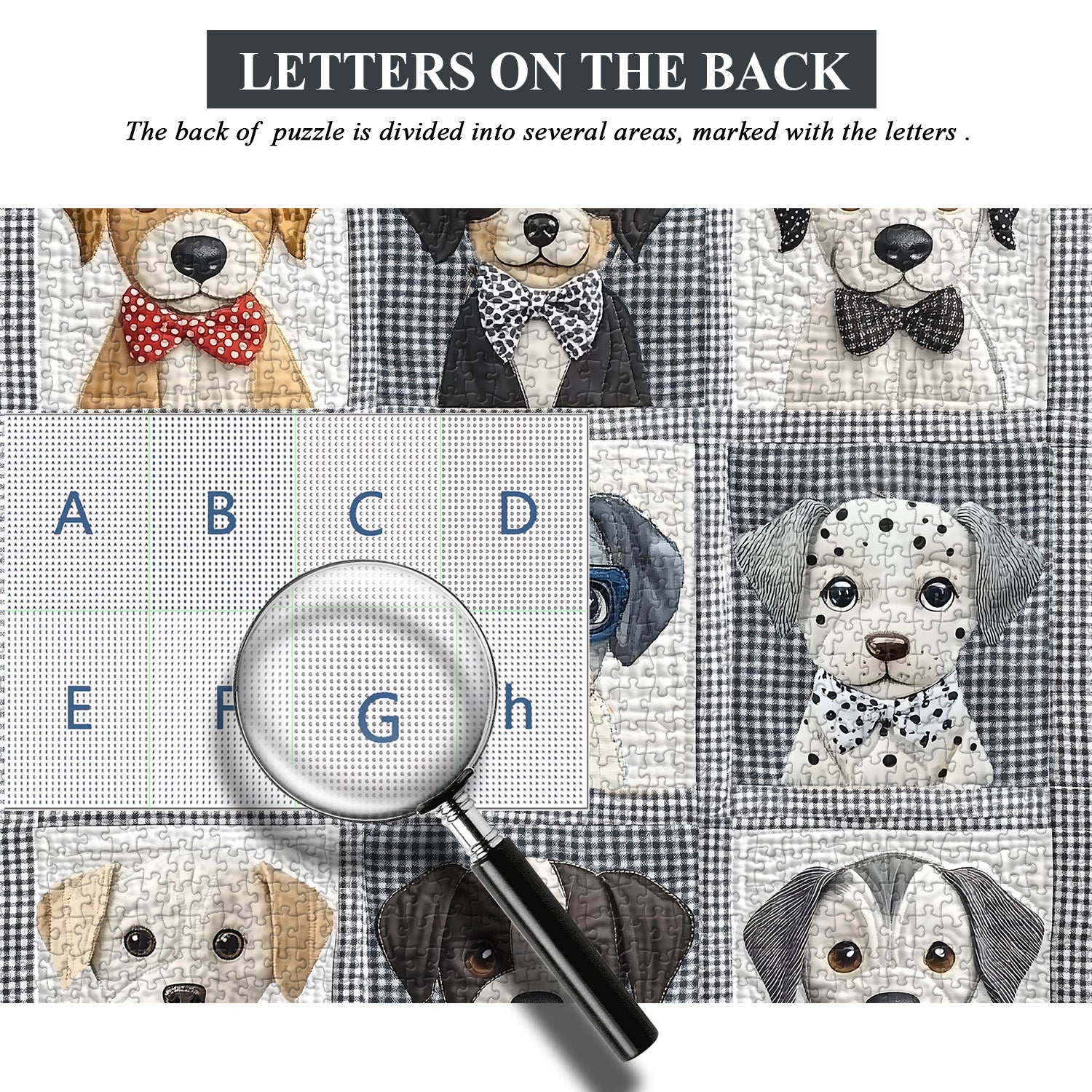 Patchwork Dog Art Jigsaw Puzzle 1000 Pieces