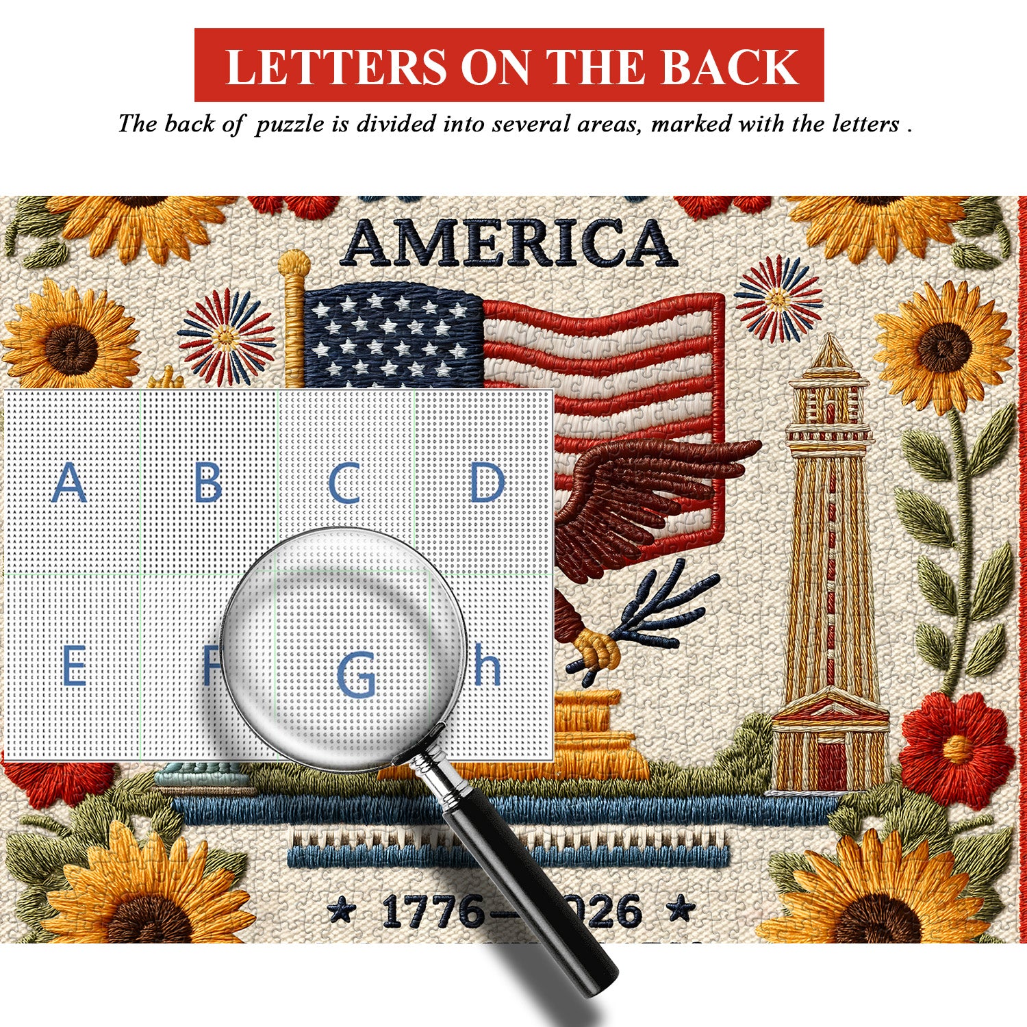 Puzzle „Sterne, Streifen und Freiheit“, 1000 Teile