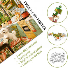Bauernhaus Blumenküche Puzzle 1000 Teile