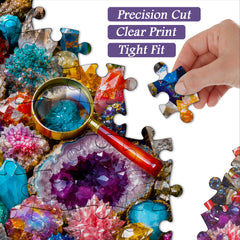 Gemstone Kaleidoscope Jigsaw Puzzle 1000 Pieces