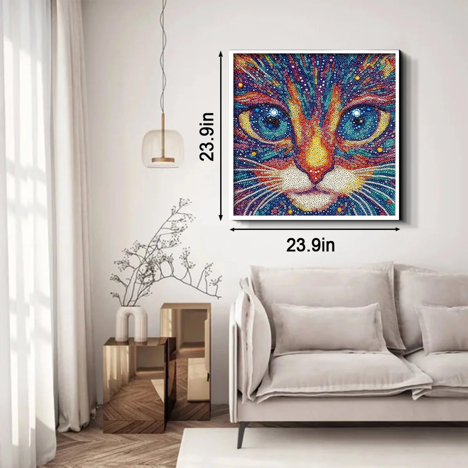 Mystische Katzengesichts -Puzzle 1000 Stücke