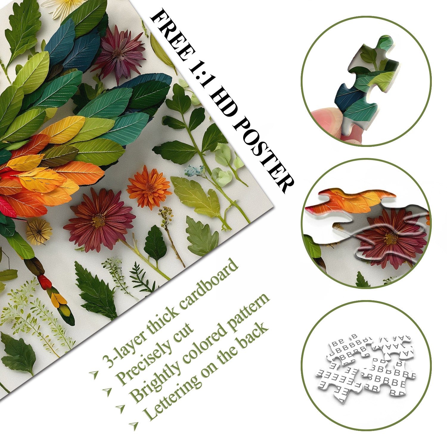 Leaf Dragonfly Jigsaw Puzzle 1000 Pieces