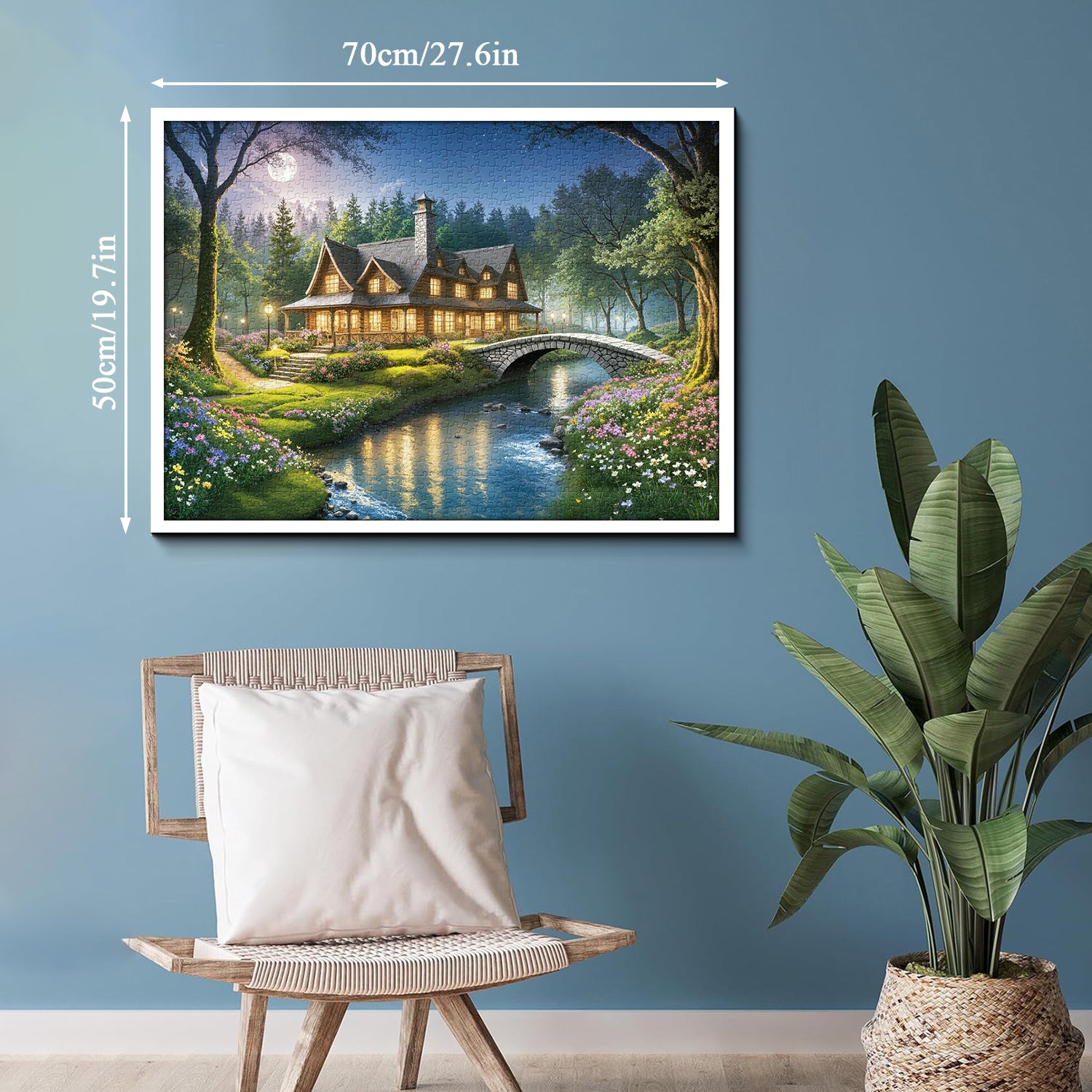 Twilight Cabin Glow Puzzle 1000 Teile