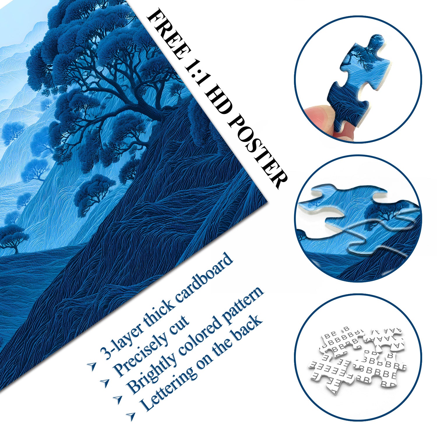 Blue Mist Mountains Jigsaw Puzzle 1000 Pieces