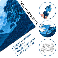 Blue Mist Mountains Jigsaw Puzzle 1000 Pieces