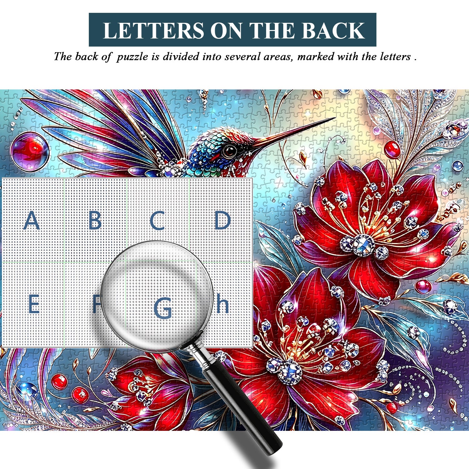 Edelstein-Kolibri-Puzzle 1000 Teile