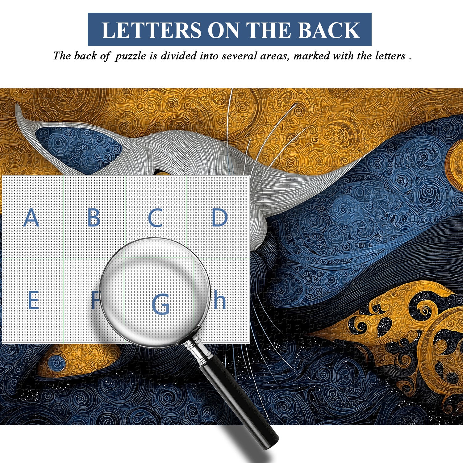 Blue Gold Gaze Puzzle 1000 Teile