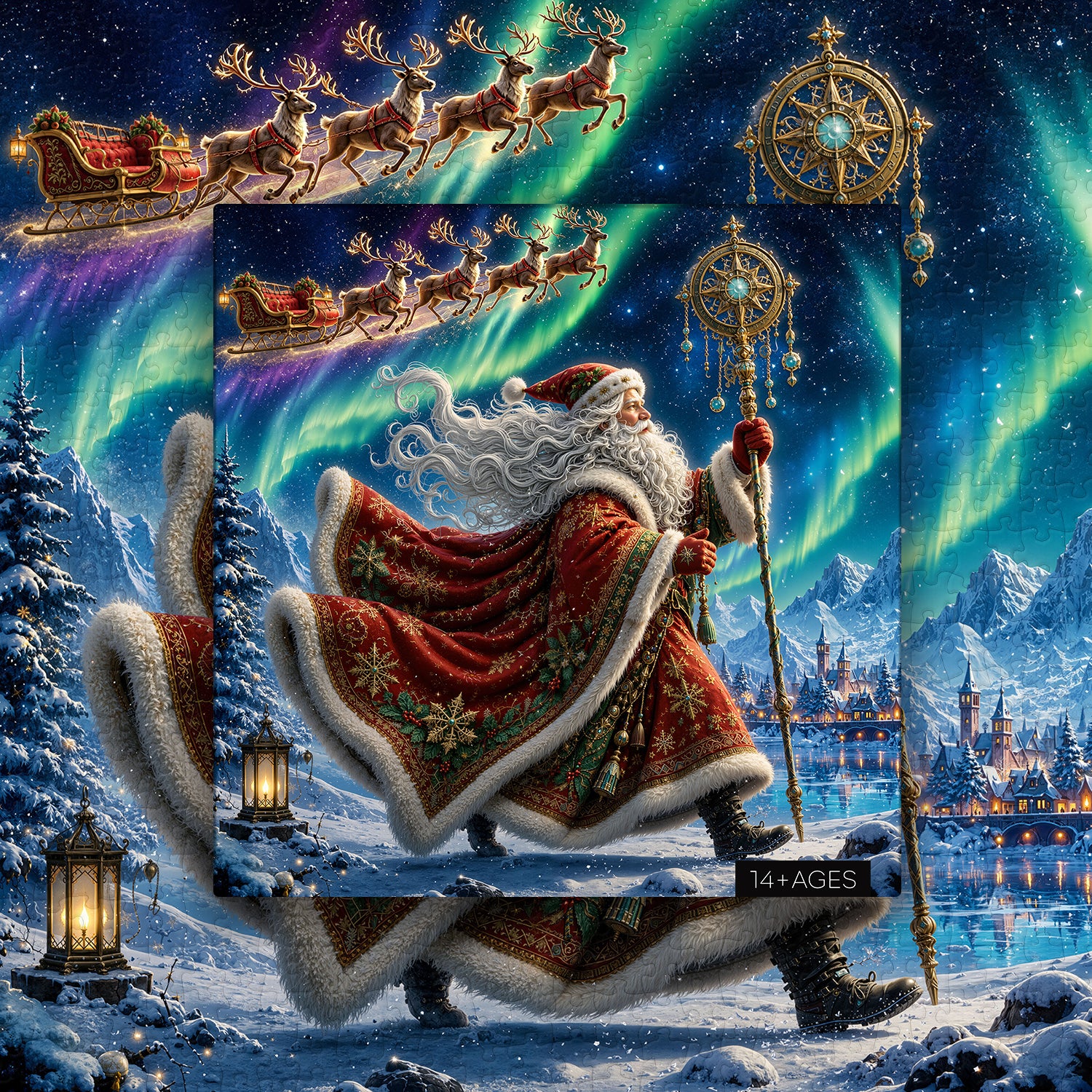 Arktisches Weihnachtspuzzle 1000 Teile