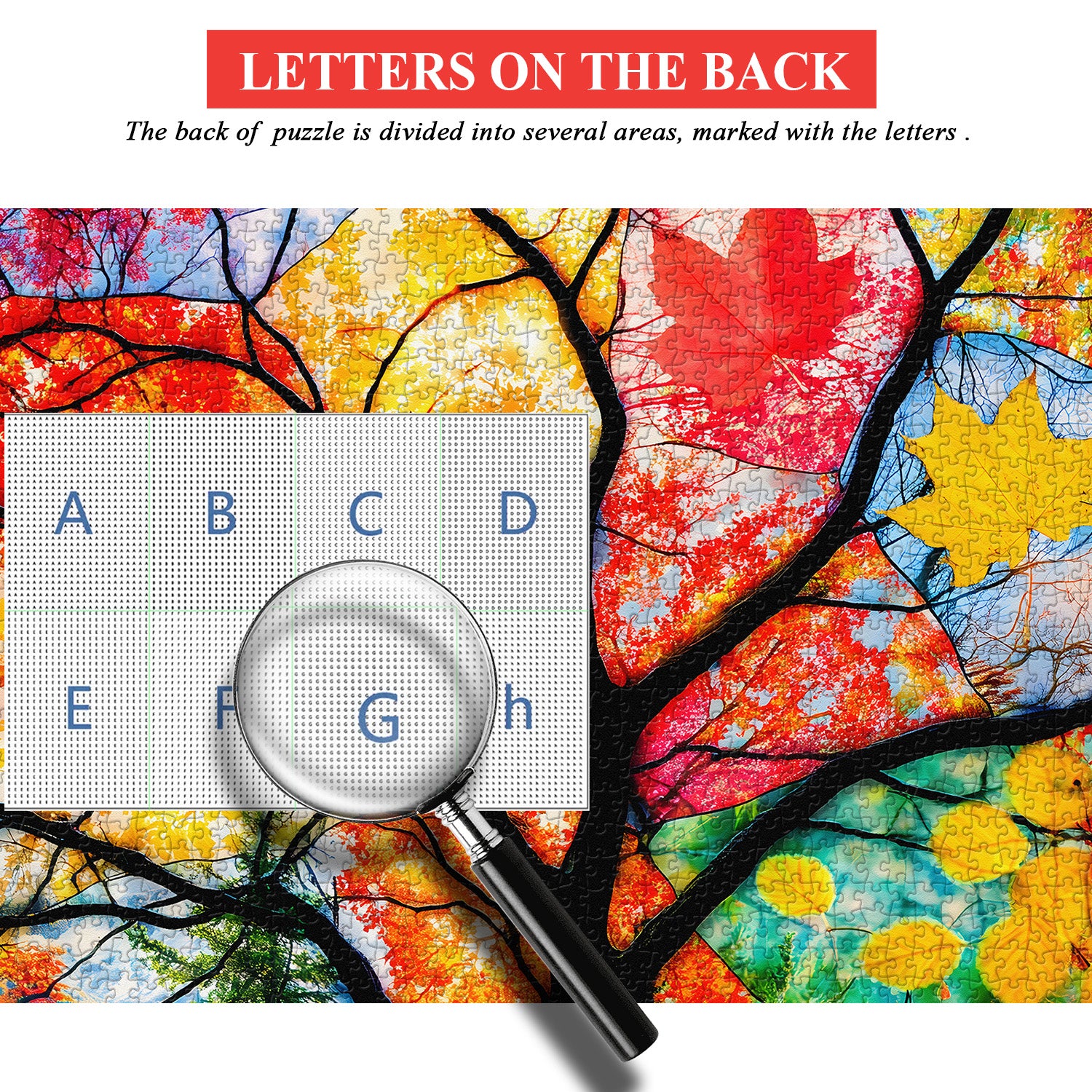 Autumn Leaf Collage Jigsaw Puzzle 1000 Pieces