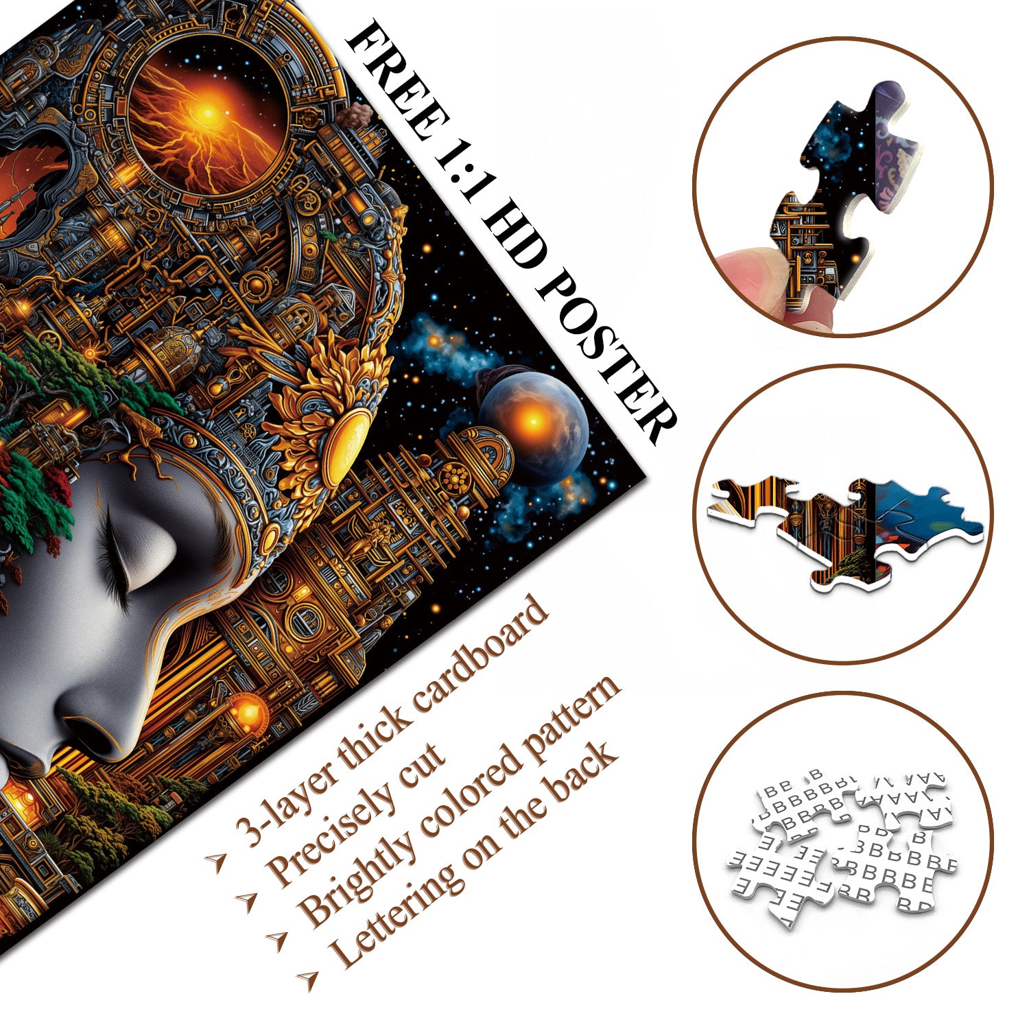 Traumlandschaftsstadt-Puzzle 1000 Teile