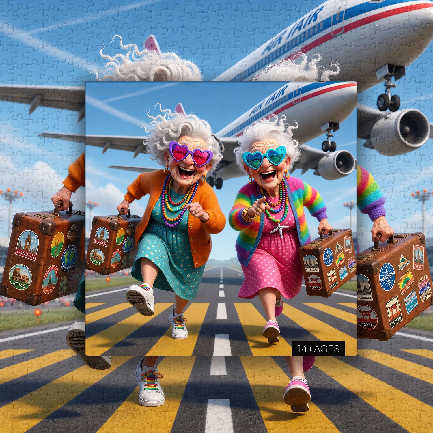 Fernweh Omas Puzzle 1000 Teile