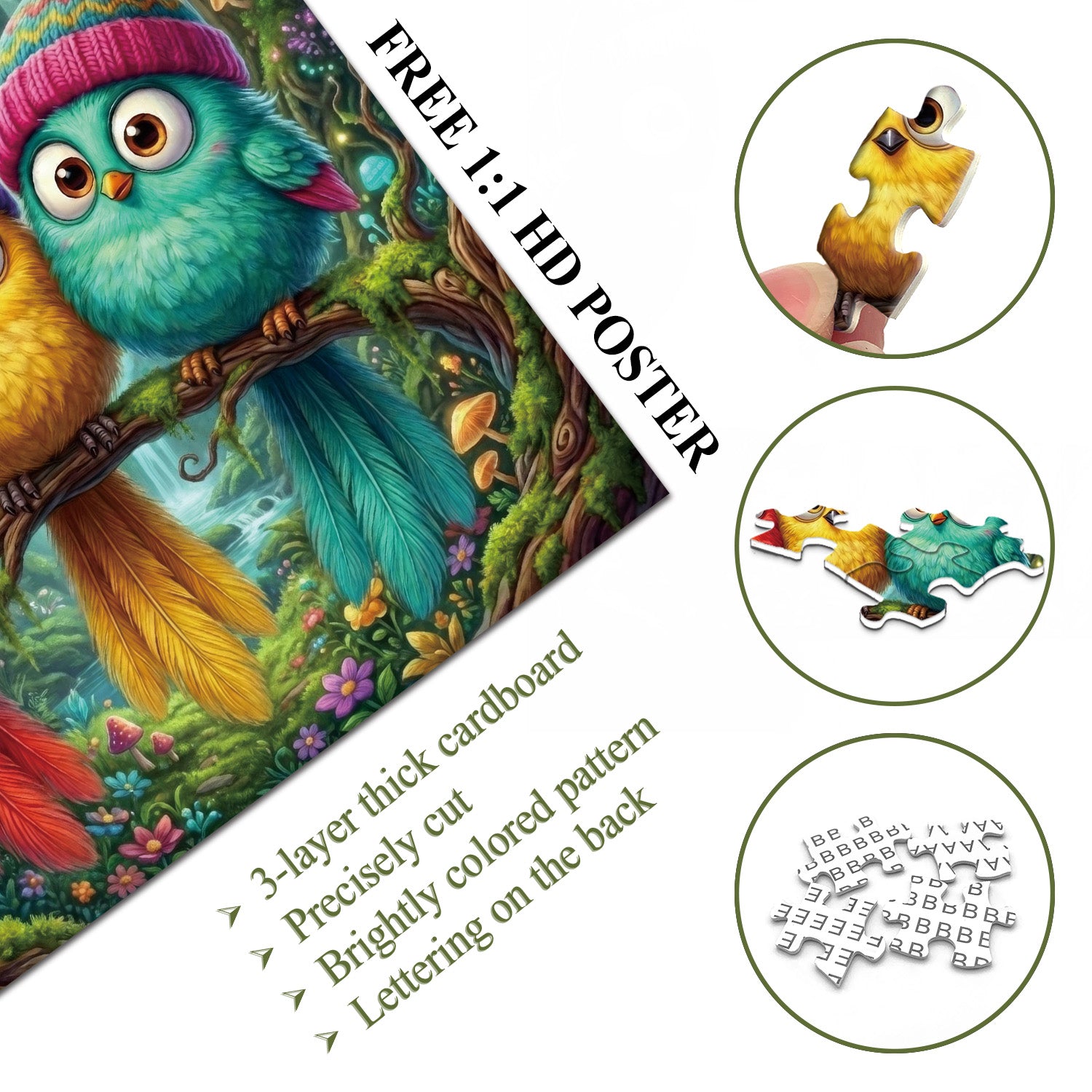 Forest Friends Jigsaw Puzzle 1000 Pieces